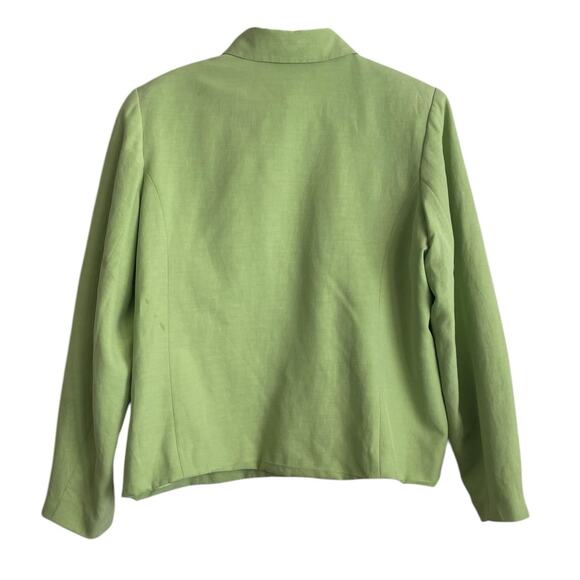 Vintage Coldwater Creek Women Shaket Top 14 Silk Linen Button Up‎ Preppy Career - Picture 3 of 12